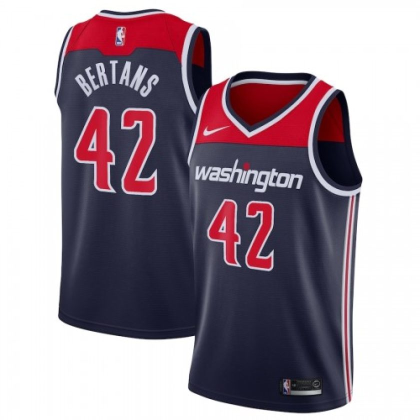 Men's Washington Wizards Davis Bertans #42 Nike Navy Swingman Jersey - Statement Edition