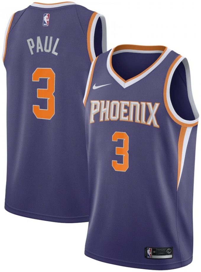 Men's Phoenix Suns Chris Paul #3 Nike Purple 2020/21 Swingman Jersey - Icon Edition