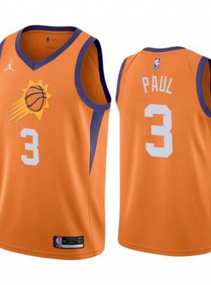 Men's Phoenix Suns Chris Paul #3 Jordan Orange 2020/21 Swingman Jersey - Statement Edition