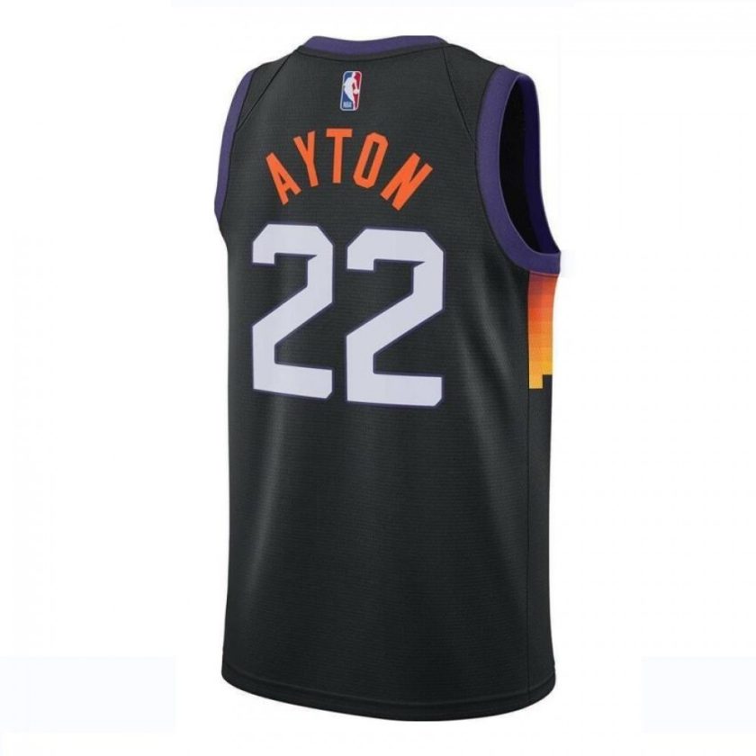 Men's Phoenix Suns DeAndre Ayton #22 Nike Black 2021 Swingman Jersey - City Edition