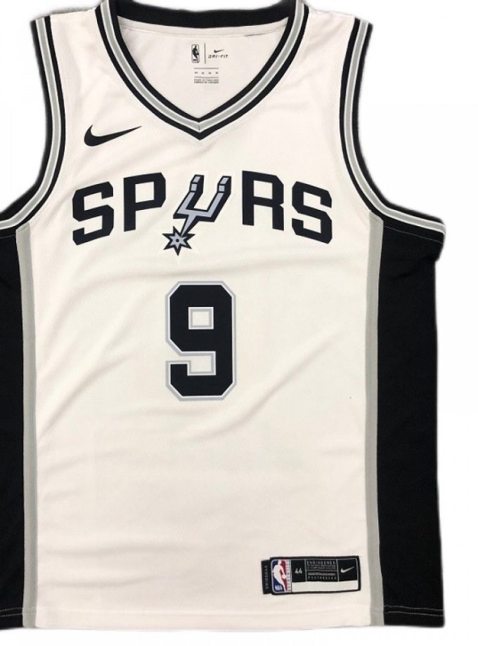 Men's San Antonio Spurs Tony Parker #9 Nike White 2020/21 Swingman Jersey - Association Edition