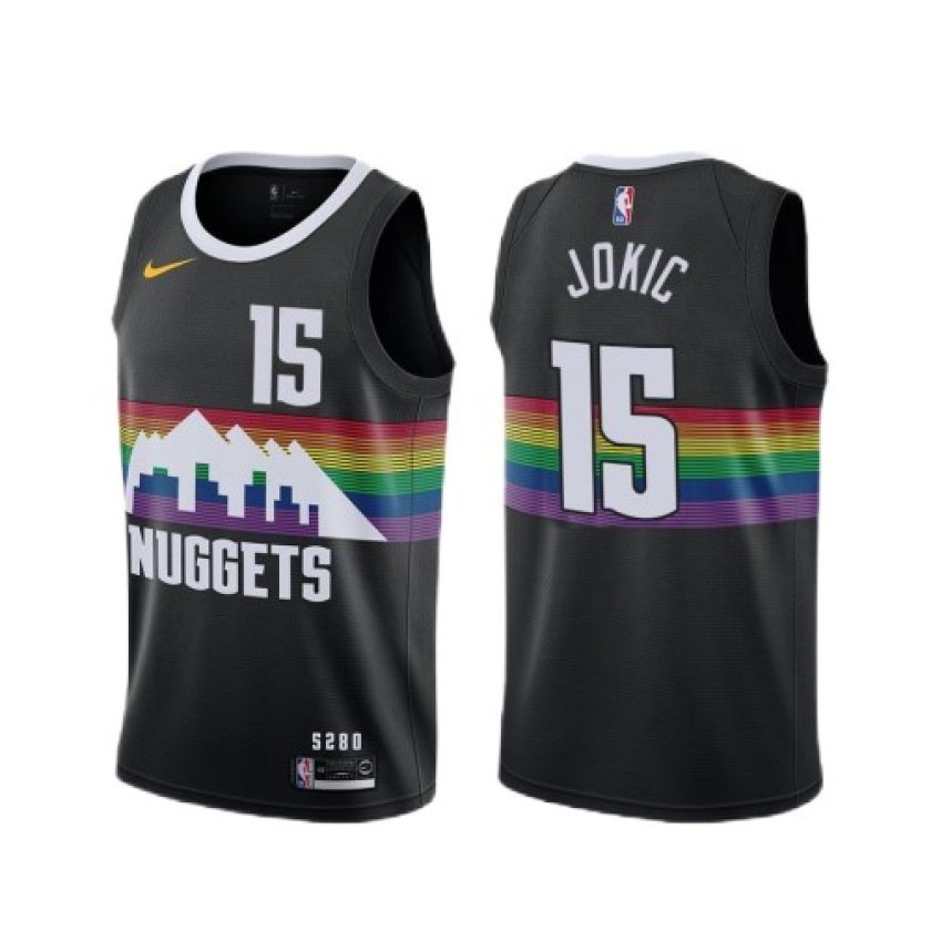 Men's Denver Nuggets Nikola Jokic #15 Nike Black Swingman Player Jersey – City Edition