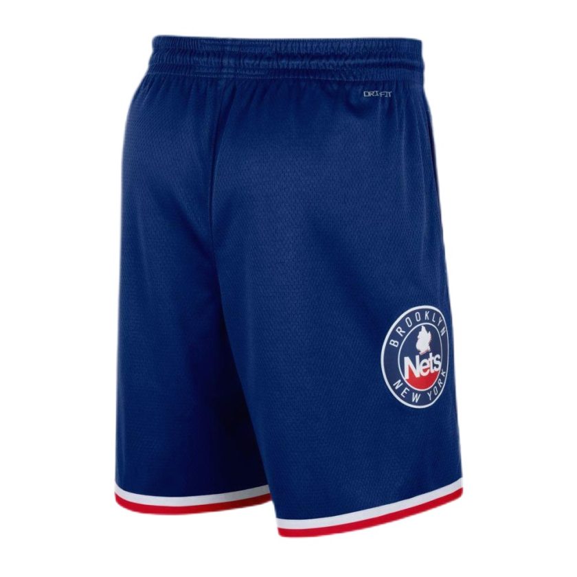 Men's Brooklyn Nets Nike Navy 2021/22 Diamond Swingman Shorts - City Edition