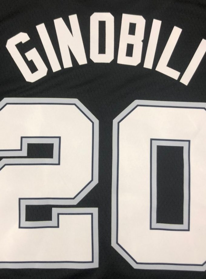 Men's San Antonio Spurs Manu Ginobili #20 Nike Black 20/21 Swingman Jersey-City Edition