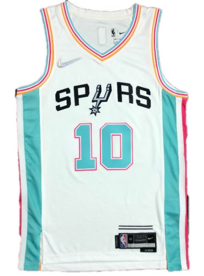 Men's San Antonio Spurs DeMar DeRozan #10 Nike White 2021/22 Swingman Jersey - City Edition