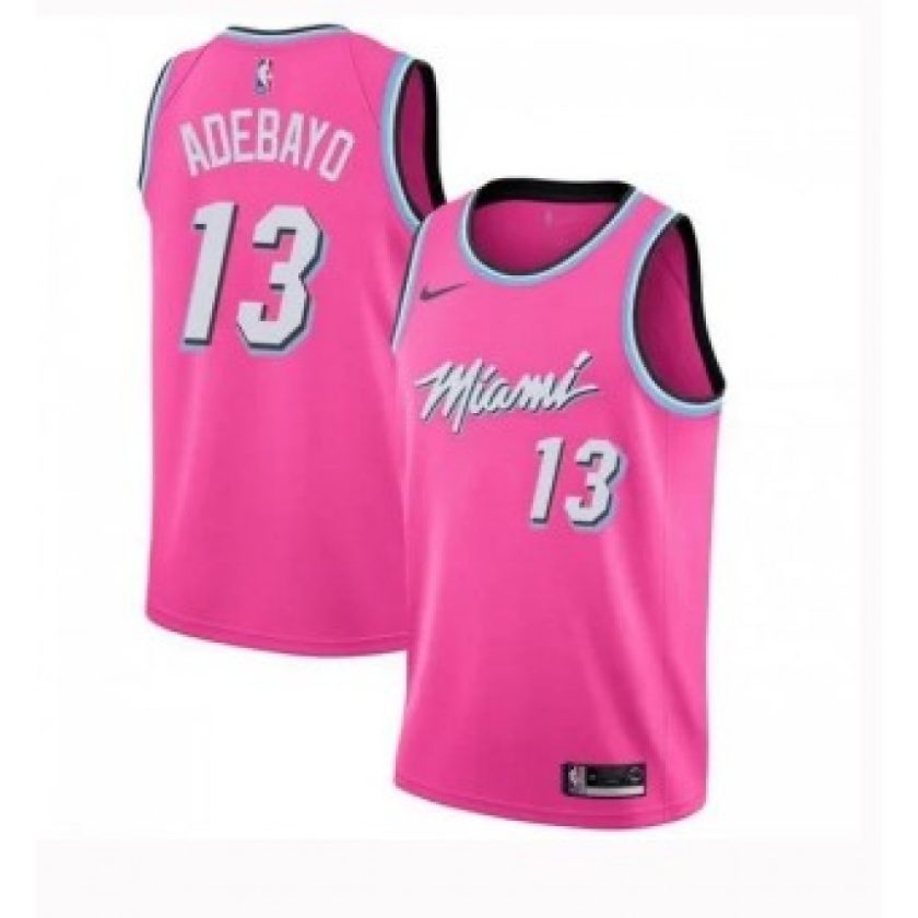 Men's Miami Heat Bam Adebayo #13 Pink 19-20 Swingman Jersey - City  Edition