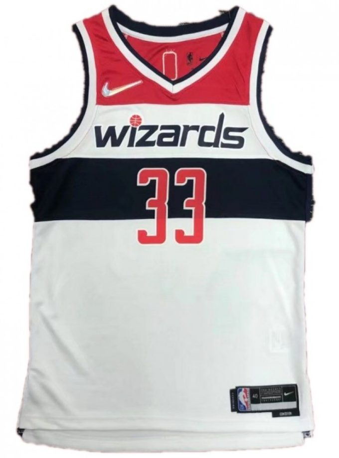 Men's Washington Wizards Kyle Kuzma #33 Nike White 2021/22 Swingman NBA Jersey - Association Edition