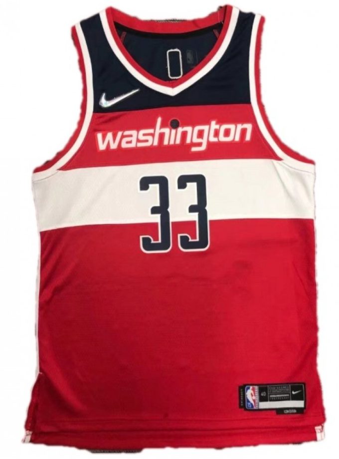 Men's Washington Wizards Kyle Kuzma #33 Nike Red 2021/22 Swingman NBA Jersey - Icon Edition