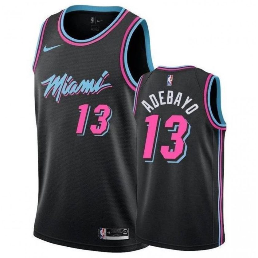 Men's Miami Heat Bam Adebayo #13 Black 19-20 Swingman Jersey - City Edition