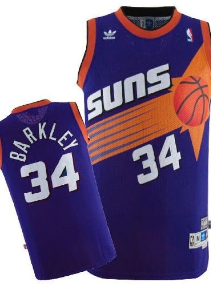 Men's Phoenix Suns Charles Barkley #34 Adidas Purple Swingman NBA Jersey