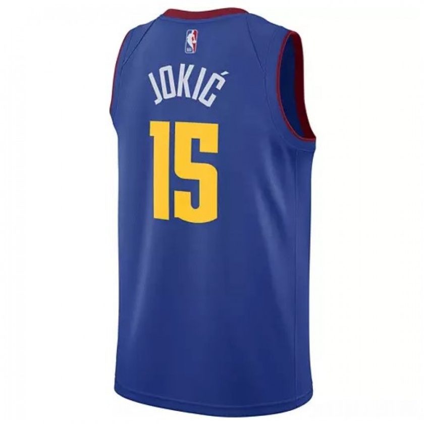 Men's Denver Nuggets Nikola Jokic #15 Jordan Blue 2020/21 Swingman Jersey - Statement Edition