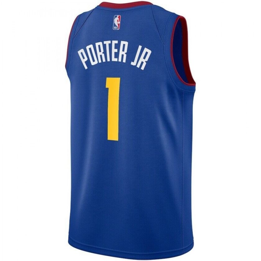 Men's Denver Nuggets Michael Porter Jr. #1 Jordan Blue 2020/21 Swingman Jersey - Statement Edition