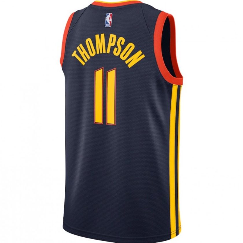 Men's Golden State Warriors Klay Thompson #11 Nike Navy 2020/21 Swingman Jersey - City Edition