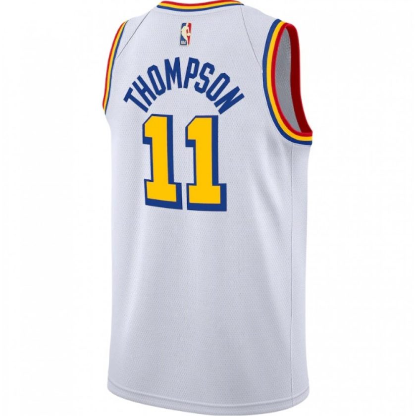 Men's Golden State Warriors Klay Thompson #11 White Classics Swingman Jersey - Classic Edition