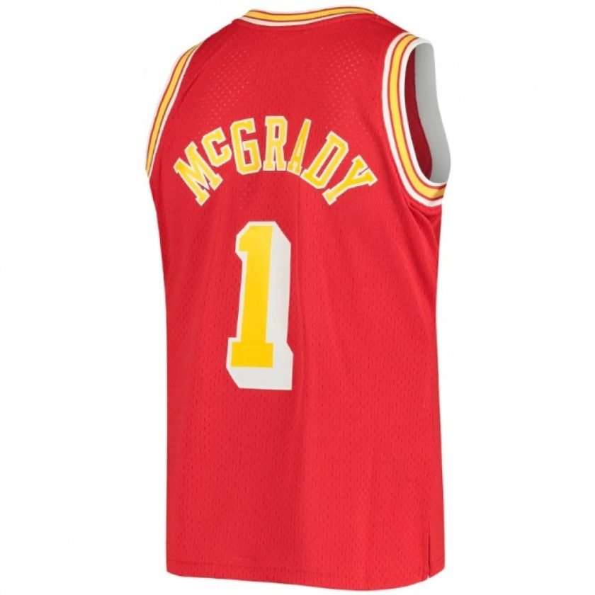 Men's Houston Rockets Tracy McGrady #1 Throwback Mitchell & Ness Red 04-05 Hardwood Classics Swingman Jersey