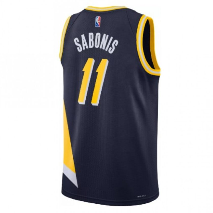 Men's Indiana Pacers Domantas Sabonis #11 Nike Navy 2021/22 Swingman NBA Jersey - City Edition