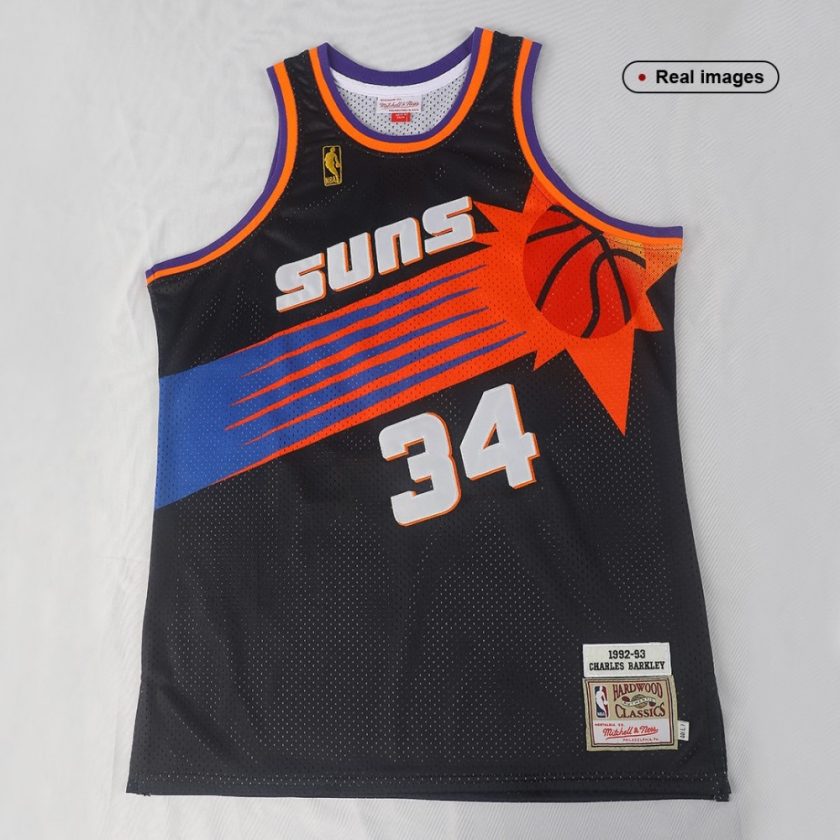 Men's Phoenix Suns Charles Barkley #34 Mitchell&Ness Black 1992-93 Hardwood Classics Jersey