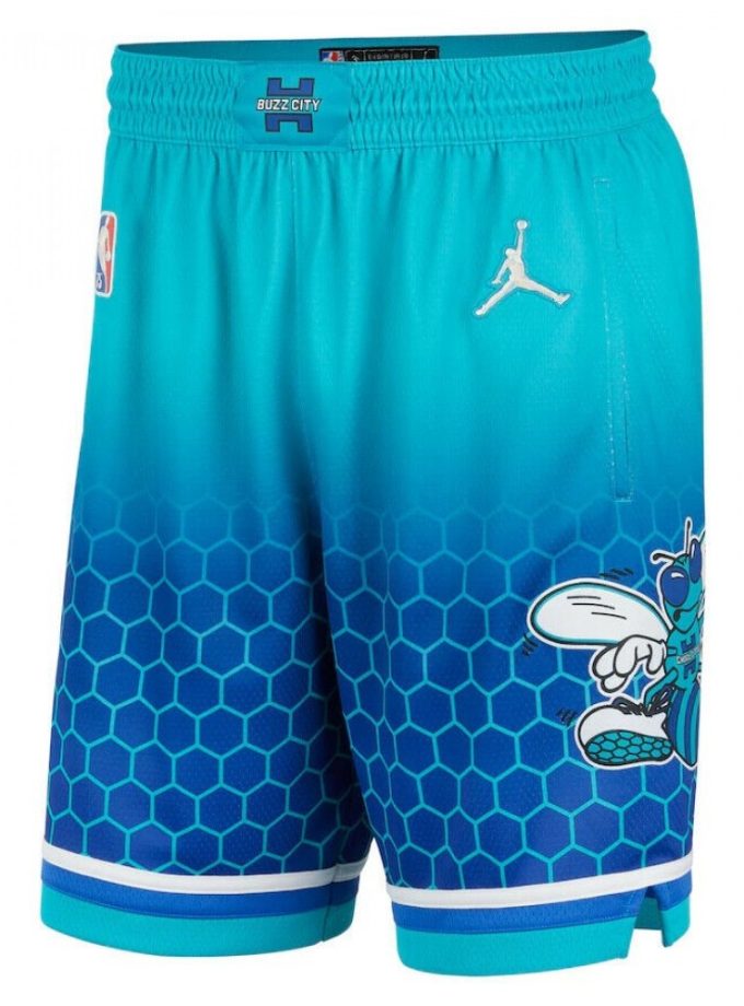 Men's Charlotte Hornets Nike Green 2021/22 Swingman Shorts - City Edition