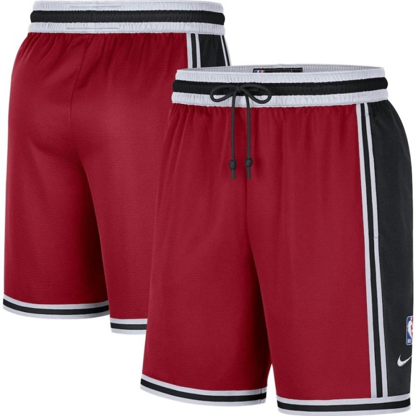 Men's Miami Heat Nike Pre-Game Performance Shorts - Red/Black