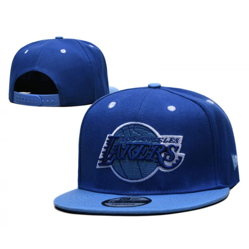 Los Angeles Lakers Blue on Blue Snapback Cap