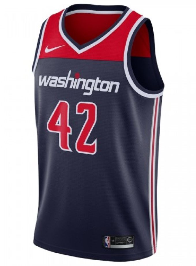 Men's Washington Wizards Davis Bertans #42 Nike Navy Swingman Jersey - Statement Edition