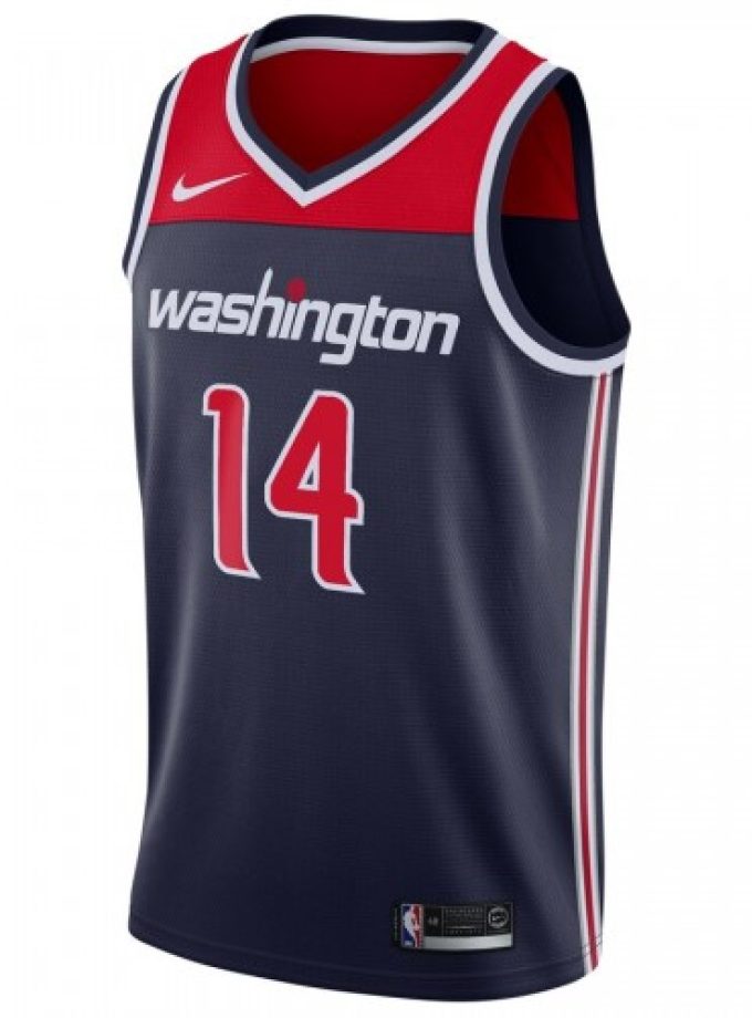 Men's Washington Wizards Ish Smith #14 Nike Navy Swingman Jersey - Statement Edition