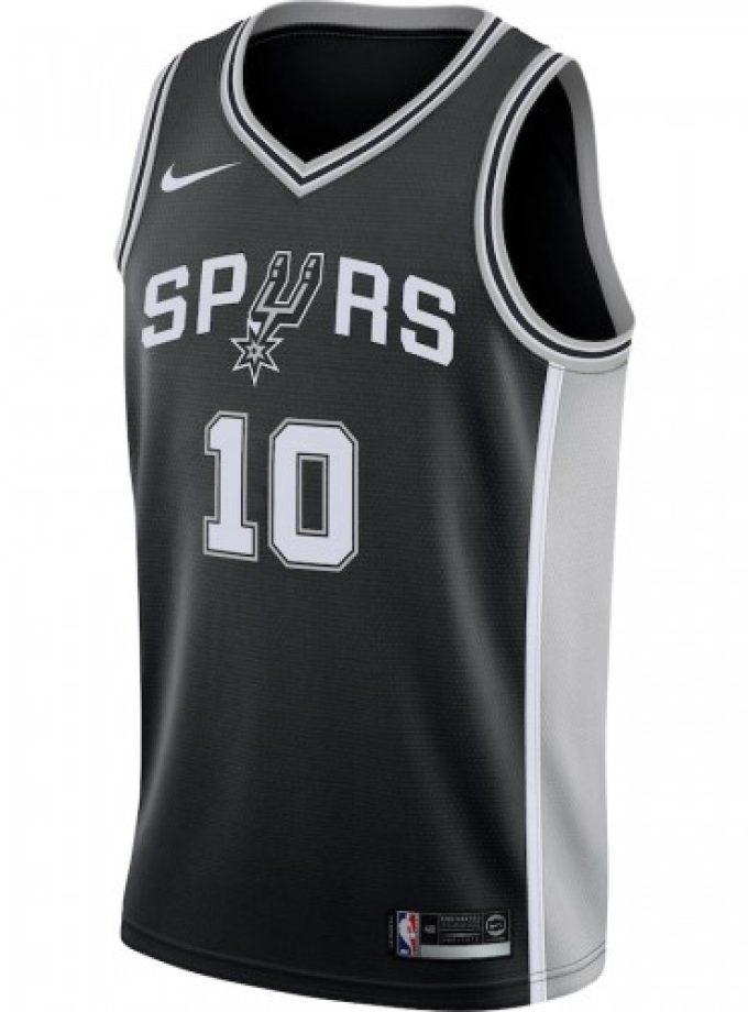 Men's San Antonio Spurs DeMar DeRozan #10 Nike Black Swingman Jersey - Icon Edition