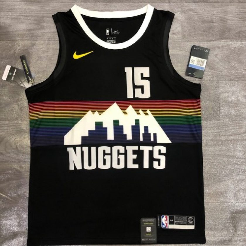 Men's Denver Nuggets Nikola Jokic #15 Nike Black Swingman Player Jersey – City Edition