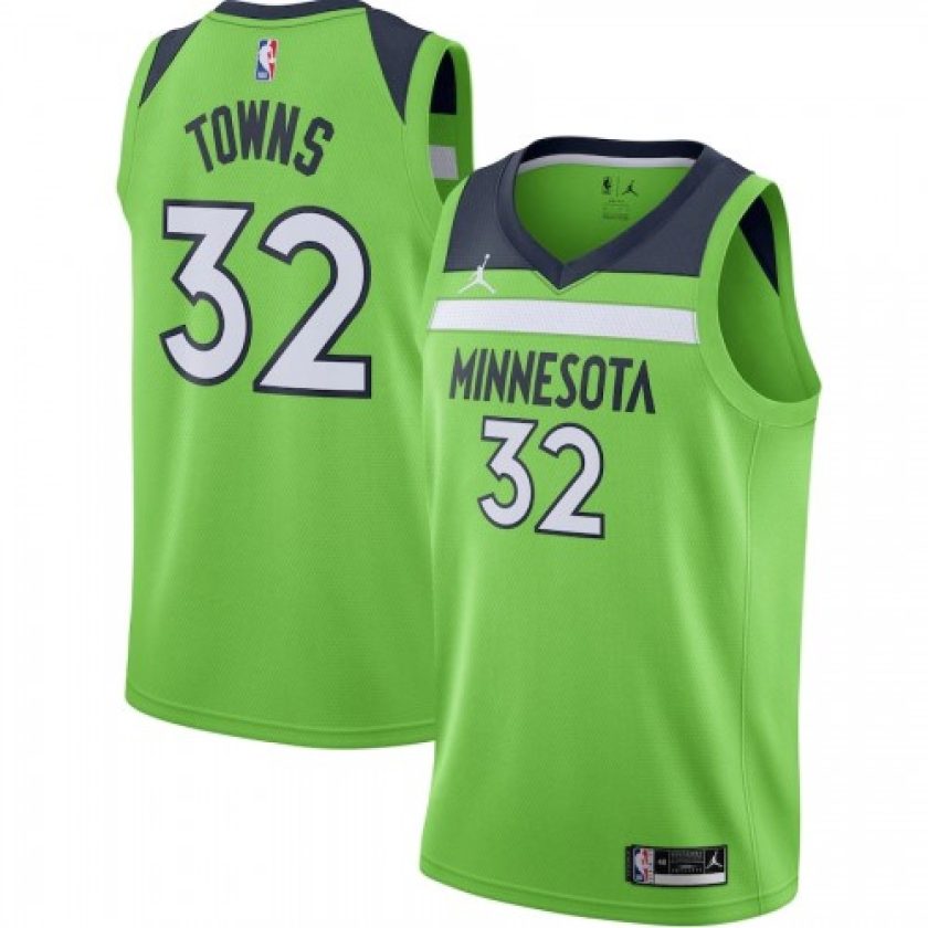 Men's Minnesota Timberwolves Karl-Anthony Towns #32 Jordan Green 20/21 Swingman Jersey