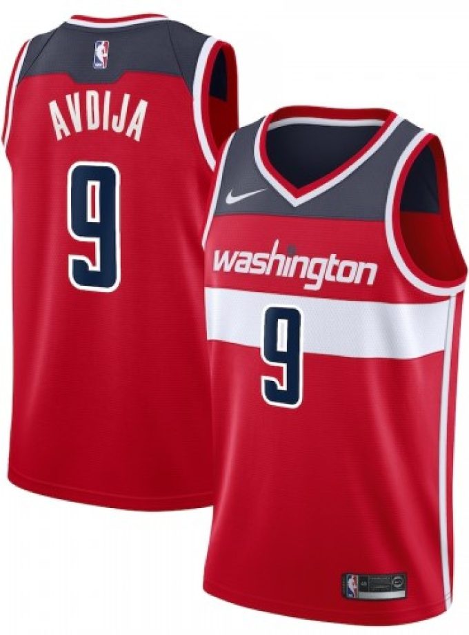 Men's Washington Wizards Deni Avdija #9 Nike Red 2020/21 Swingman Jersey – Icon Edition