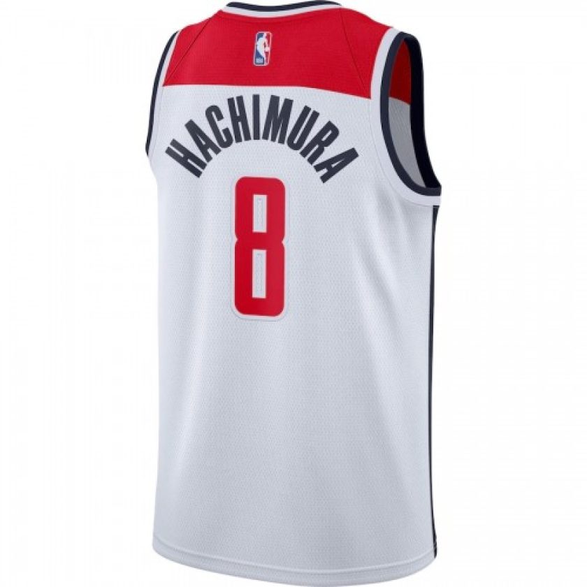 Men's Washington Wizards Rui Hachimura #8 Nike White 2020/21 Swingman Jersey - Association Edition