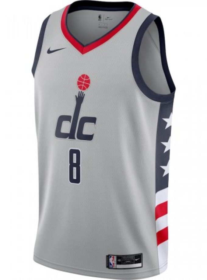 Men's Washington Wizards Rui Hachimura #8 Nike Gray 2020/21 Swingman Player Jersey – City Edition