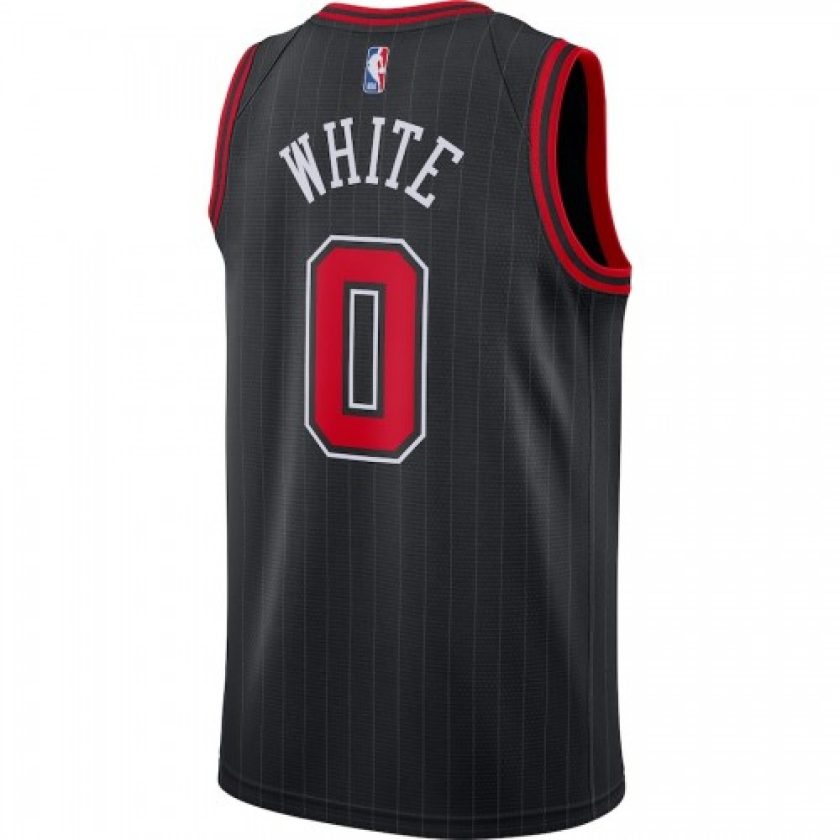 Men's Chicago Bulls Coby White #0 Jordan Brand Black 2020/21 Swingman Jersey - Statement Edition