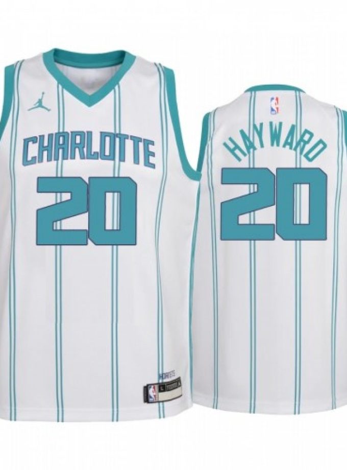 Men's Charlotte Hornets Hayward #20 Jordan Brand White 20/21 Swingman Jersey - Association Edition