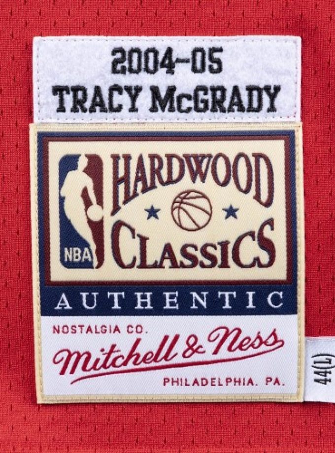 Men's Houston Rockets Tracy McGrady #1 Throwback Mitchell & Ness Red 04-05 Hardwood Classics Swingman Jersey