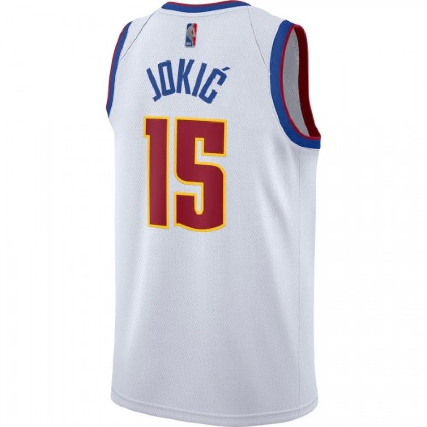 Men's Denver Nuggets Nikola Jokic #15 Nike White 2020/21 Swingman Player Jersey – Earned Edition