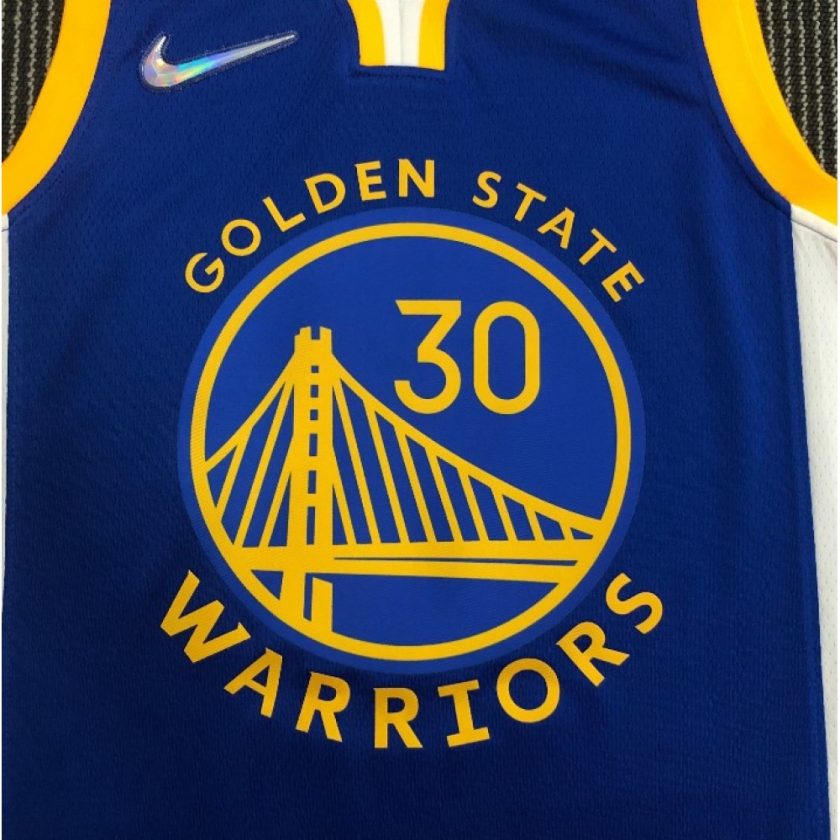 Men's Golden State Warriors Stephen Curry #30 Nike Royal 21/22 Swingman Jersey -Icon Edition