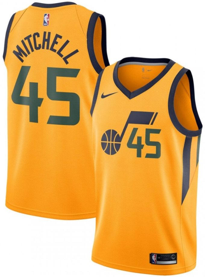 Donovan Mitchell Utah Jazz Nike Replica Swingman Jersey - Statement Edition - Gold