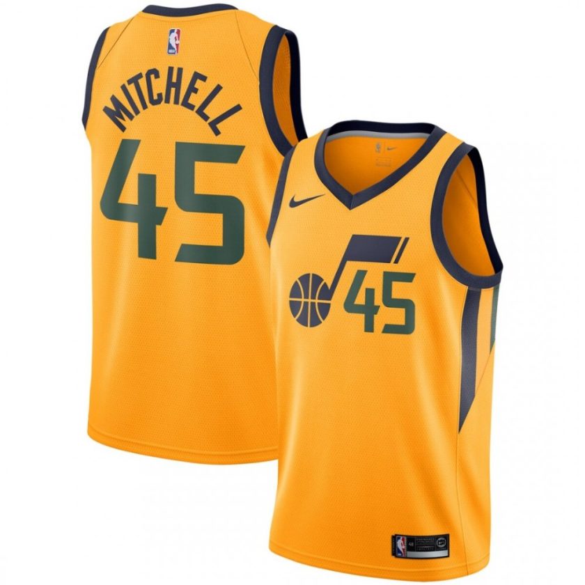 Donovan Mitchell Utah Jazz Nike Replica Swingman Jersey - Statement Edition - Gold