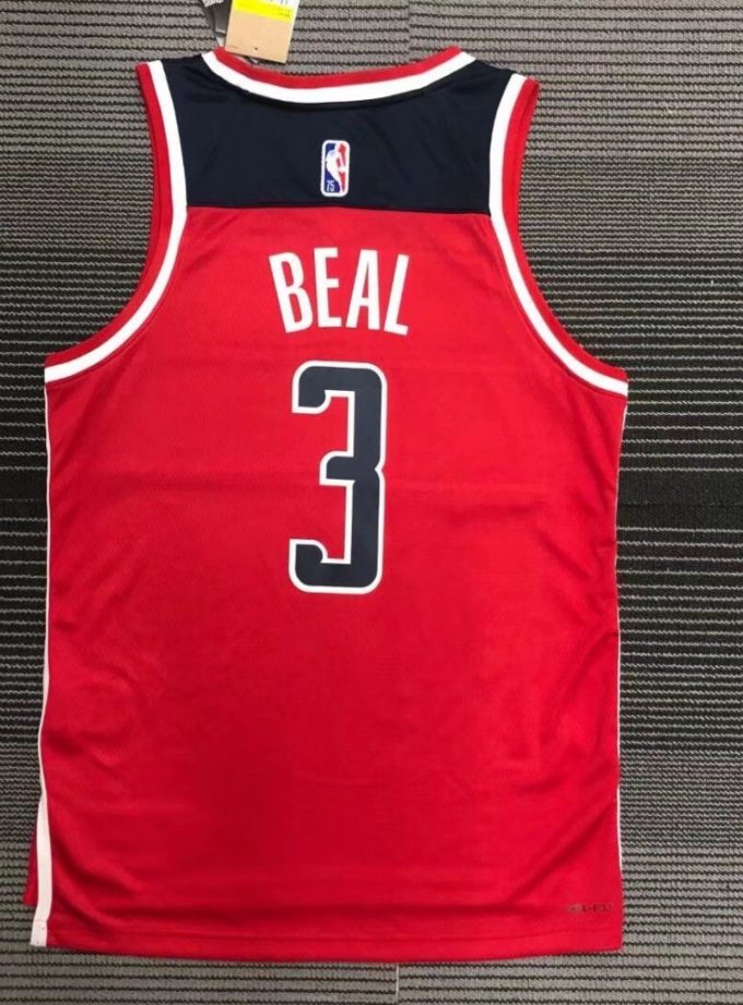 Men's Washington Wizards Bradley Beal #3 Nike Red 2021/22 Swingman NBA Jersey - Icon Edition