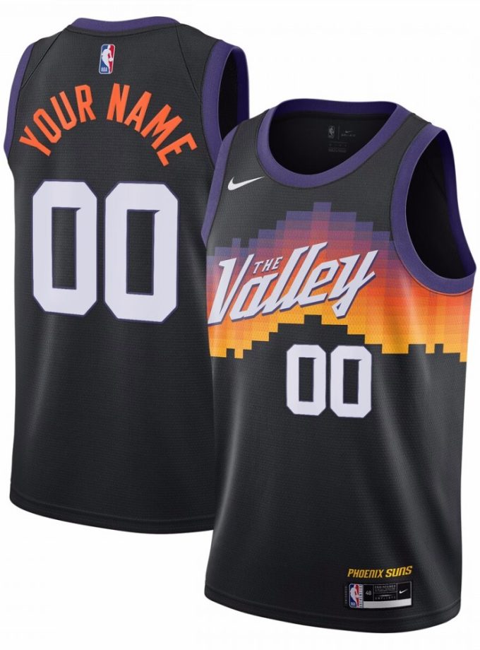 Phoenix Suns Nike Unisex 2020/21 Custom Swingman Jersey - Black - City Edition