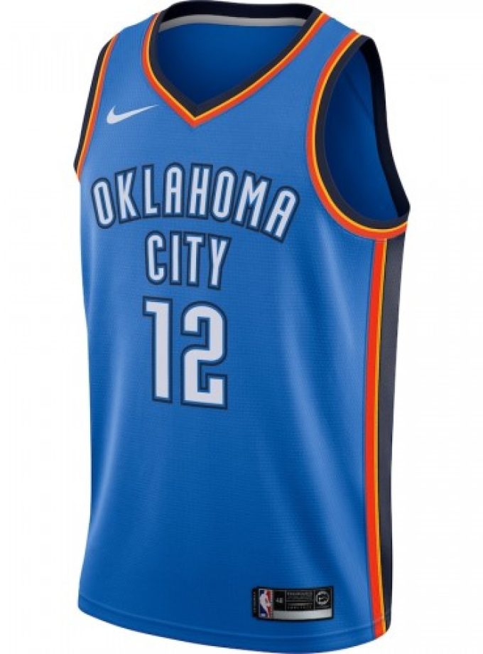 Men's Oklahoma City Thunder Steven Adams #12 Nike Blue Swingman Jersey - Icon Edition