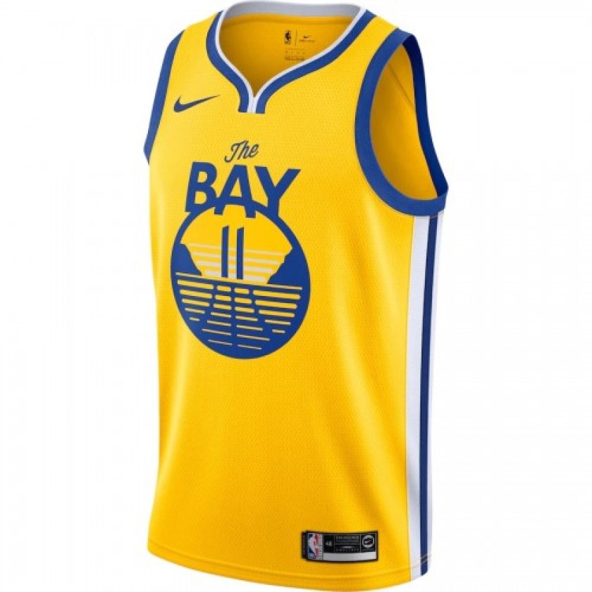 Men's Golden State Warriors Klay Thompson #11 Nike Gold Finished Swingman Jersey - Statement Edition