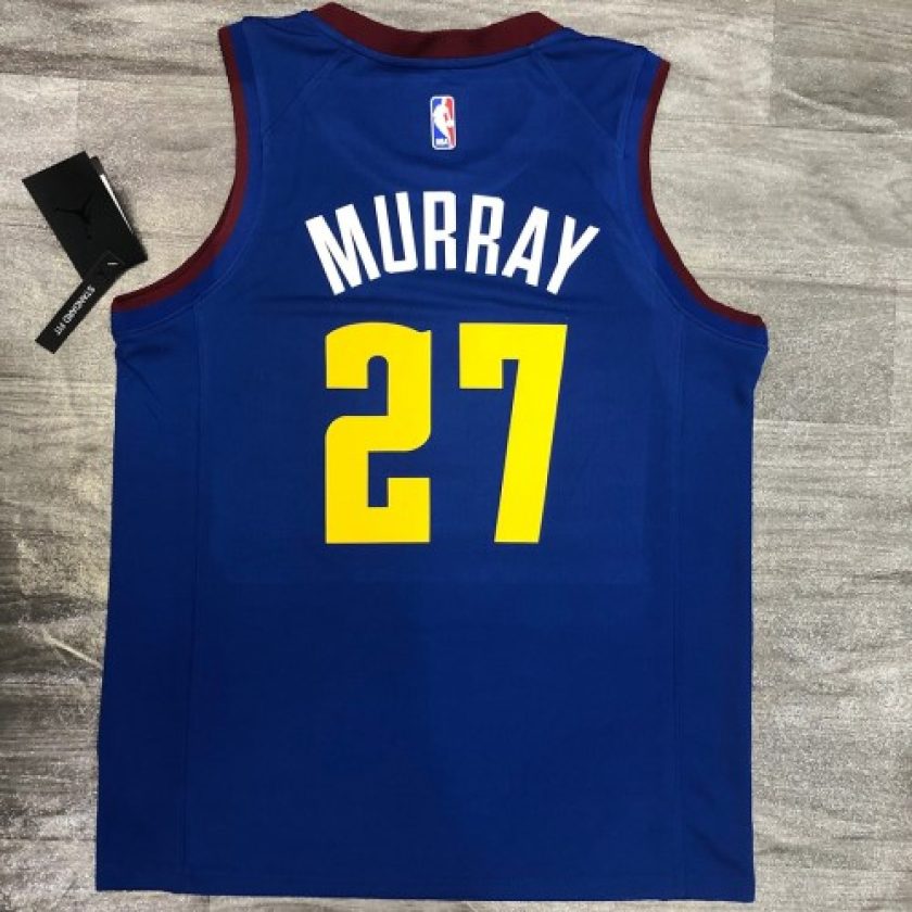 Men's Denver Nuggets Jamal Murray #27 Jordan Blue 2020/21 Swingman Jersey - Statement Edition