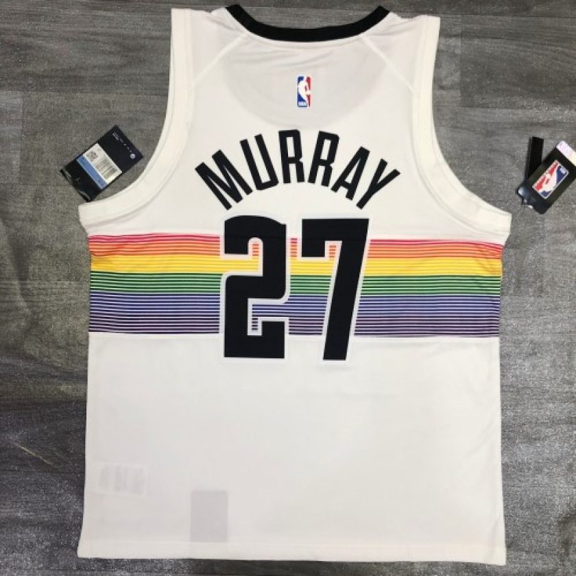 Men's Denver Nuggets Jamal Murray #27 Nike White Swingman Player Jersey – City Edition