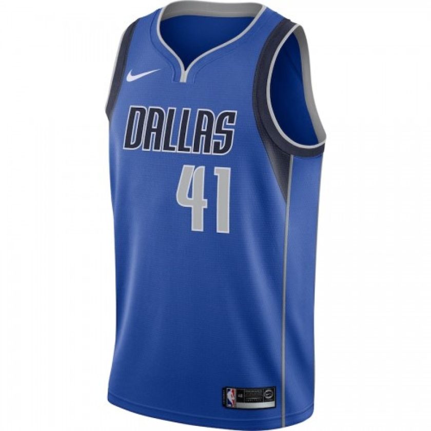 Men's Dallas Mavericks Dirk Nowitzki #41 Nike Royal Swingman Jersey - Icon Edition