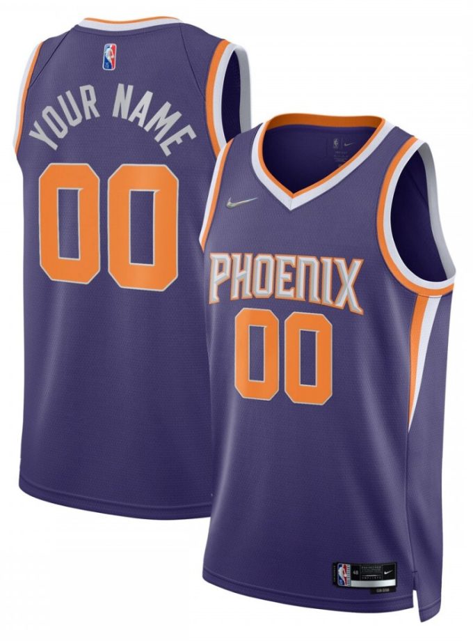 Phoenix Suns Nike 2021/22 Diamond Swingman Custom Jersey - Icon Edition - Purple