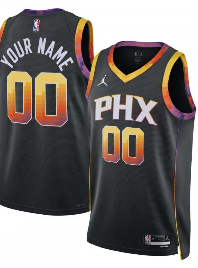 Phoenix Suns Jordan Brand Unisex 2022/23 Swingman Custom Jersey - Statement Edition - Black