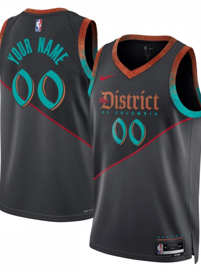 Washington Wizards Nike Unisex 2023/24 Custom Swingman Jersey - Black - City Edition