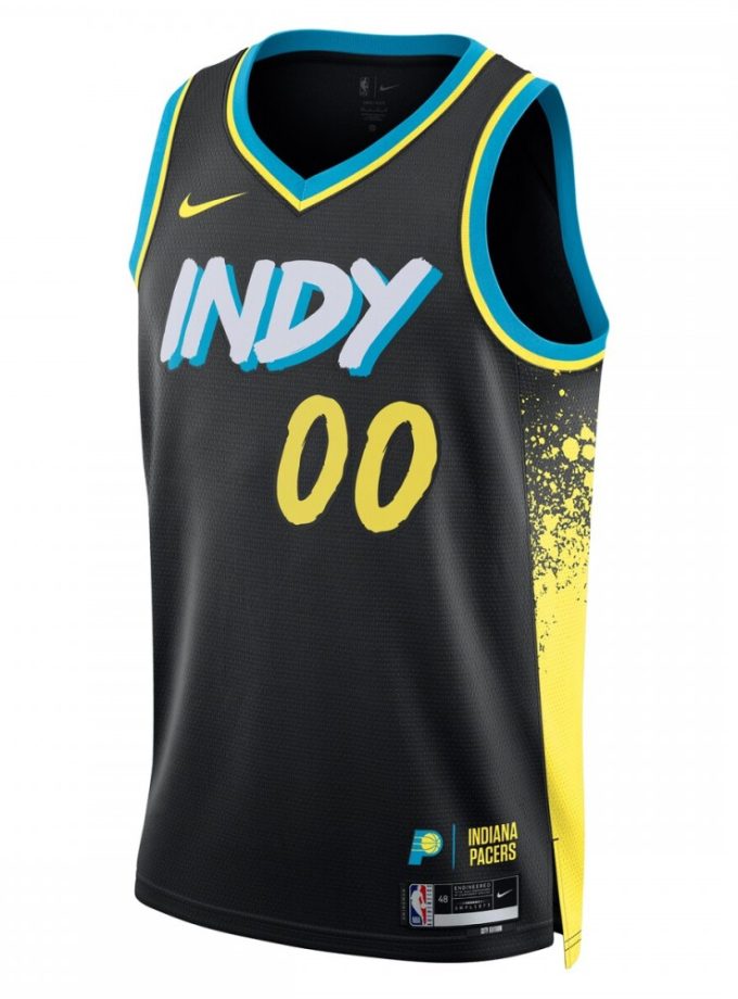 Indiana Pacers Nike Unisex 2023/24 Custom Swingman Jersey - Black - City Edition